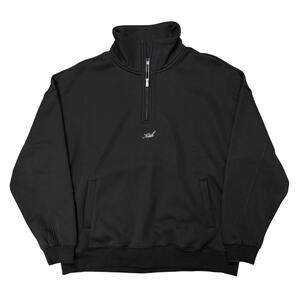 Kith Quarter Zip Nelson Pullover Sweater Black S